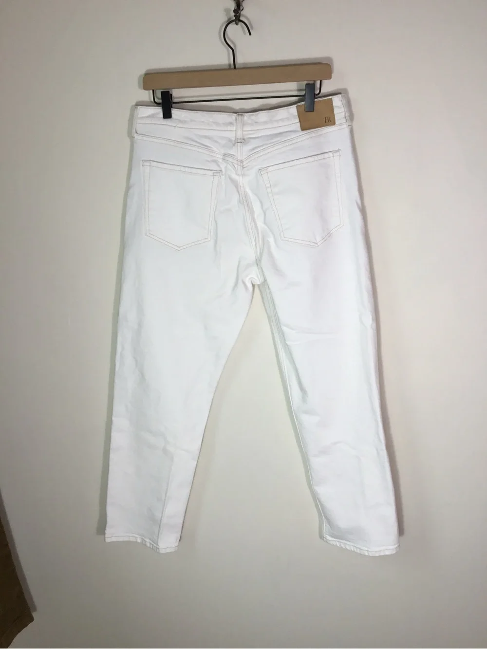 Banana Republic The Straight High Rise Optic White Jeans size 31